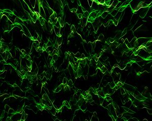 Preview wallpaper waves, transparent, abstraction, green