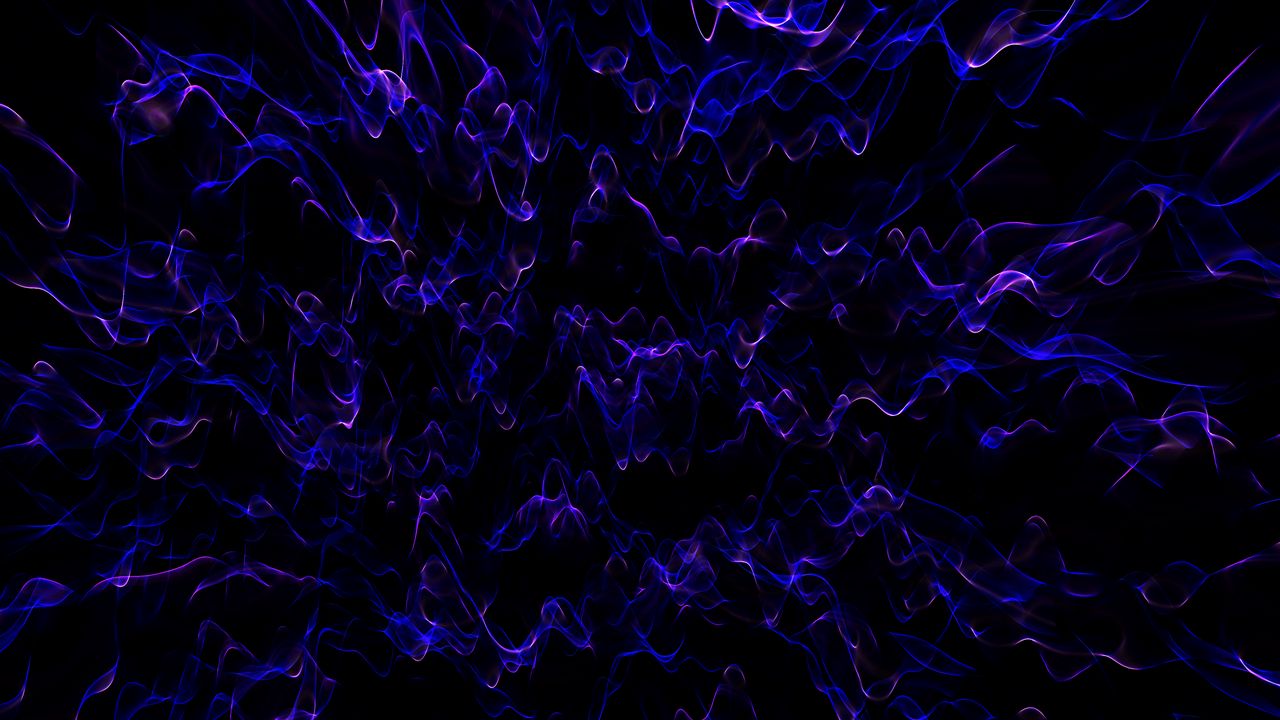 Wallpaper waves, transparent, abstraction, blue