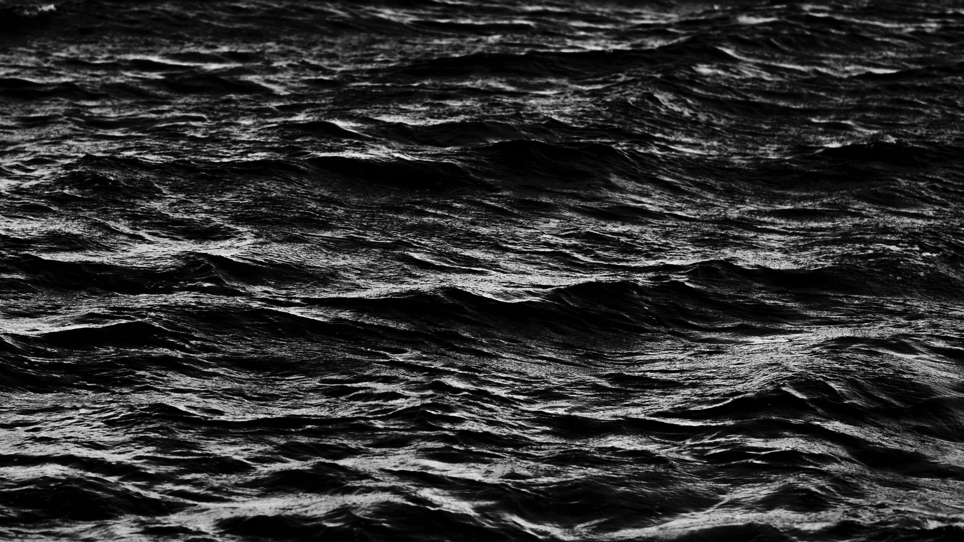 Download wallpaper 1920x1080 waves, water, black full hd, hdtv, fhd