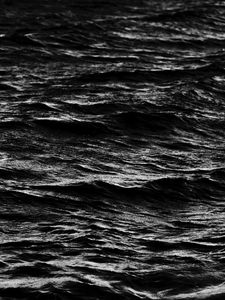 Preview wallpaper waves, water, black