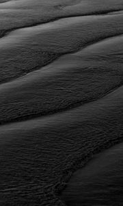Preview wallpaper waves, water, bw, black, sea