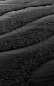 Preview wallpaper waves, water, bw, black, sea