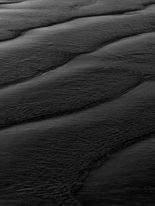 Preview wallpaper waves, water, bw, black, sea