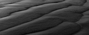 Preview wallpaper waves, water, bw, black, sea