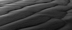 Preview wallpaper waves, water, bw, black, sea