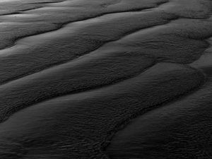Preview wallpaper waves, water, bw, black, sea