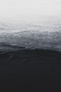 Preview wallpaper waves, water, bw, ocean