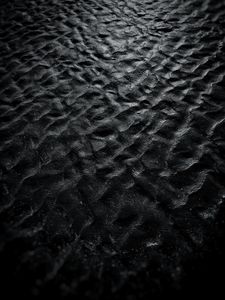 Preview wallpaper waves, water, bw, ripples