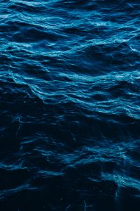 Preview wallpaper waves, water, ripples, surface, blue