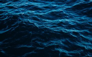 Preview wallpaper waves, water, ripples, surface, blue