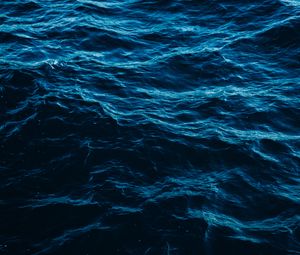 Preview wallpaper waves, water, ripples, surface, blue