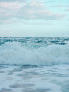 Preview wallpaper waves, water, sea, coast, beach
