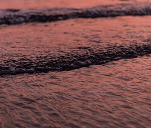 Preview wallpaper waves, water, sea, dusk