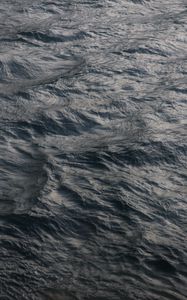 Preview wallpaper waves, water, surface, gray