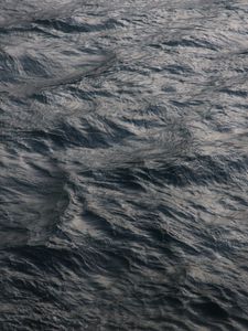 Preview wallpaper waves, water, surface, gray