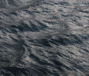 Preview wallpaper waves, water, surface, gray
