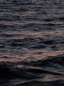 Preview wallpaper waves, water, surface, dark, body of water