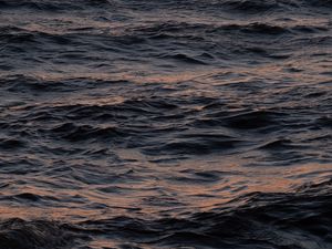 Preview wallpaper waves, water, surface, dark, body of water
