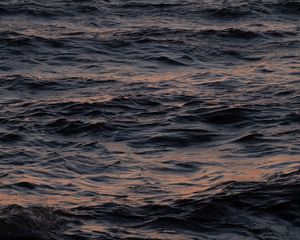 Preview wallpaper waves, water, surface, dark, body of water