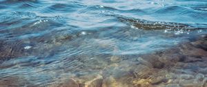 Preview wallpaper waves, water, transparent, lake