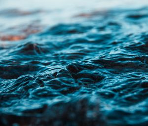 Preview wallpaper waves, water, wavy, ripples, sea
