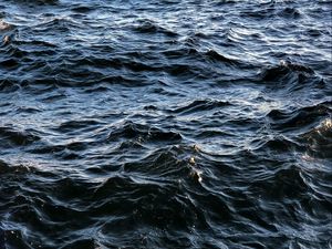 Preview wallpaper waves, water, wavy, glare, sea