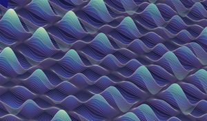 Preview wallpaper waves, waviness, pattern, blue