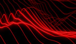 Preview wallpaper waves, wavy, neon, glow, red