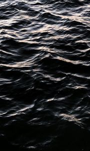 Preview wallpaper waves, wavy, water, glare, dark