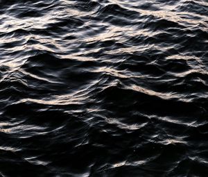 Preview wallpaper waves, wavy, water, glare, dark