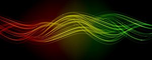 Preview wallpaper wavy, lines, rainbow, colorful