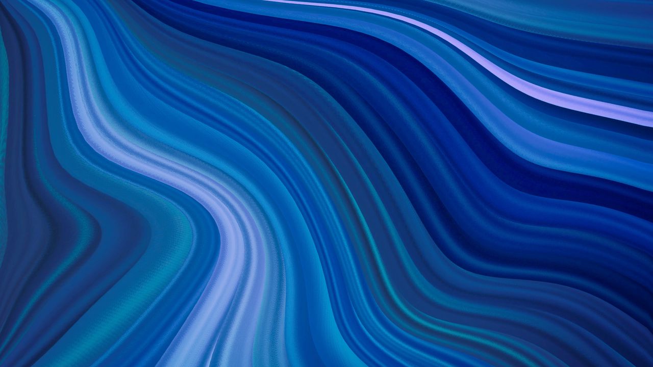 Wallpaper wavy, waves, blue, abstraction