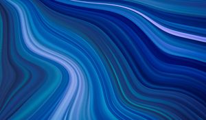 Preview wallpaper wavy, waves, blue, abstraction