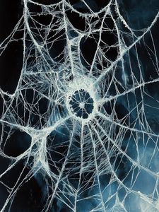 Preview wallpaper web, art, blue, white
