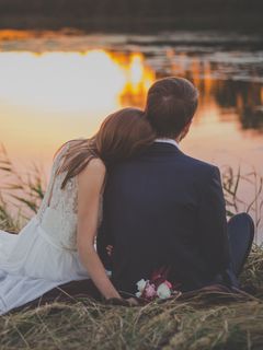 Download wallpaper 240x320 wedding, newlyweds, couple, romance, love old  mobile, cell phone, smartphone hd background