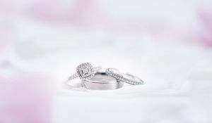 Preview wallpaper wedding rings, rings, love, wedding