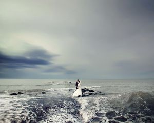 Preview wallpaper wedding, sea, mood