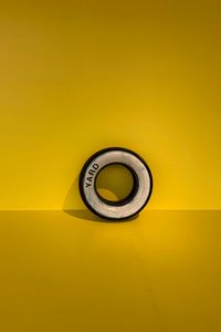 Preview wallpaper wheel, circle, minimalism, yellow