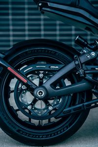 Preview wallpaper wheel, motorcycle, bike, black, side view