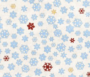 Preview wallpaper white background, blue, yellow, red, snowflakes, tissue