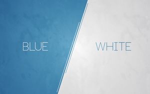 Preview wallpaper white, blue, lettering