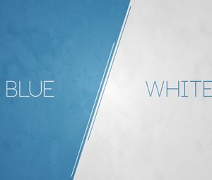 Preview wallpaper white, blue, lettering