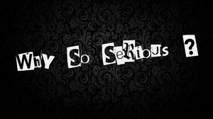 Preview wallpaper why so serious, inscription, background, texture
