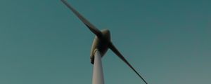 Preview wallpaper wind turbines, silhouette, loneliness, evening