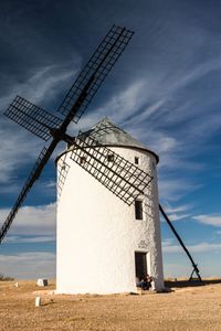 Preview wallpaper windmill, field, sky