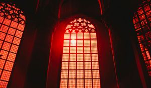 Preview wallpaper window, arch, interior, red, architecture, light