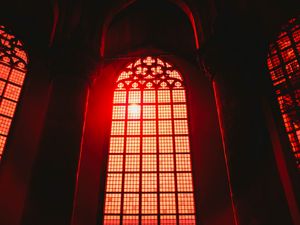 Preview wallpaper window, arch, interior, red, architecture, light
