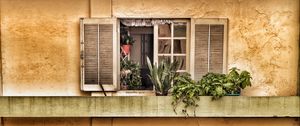 Preview wallpaper window, balcony, flowers