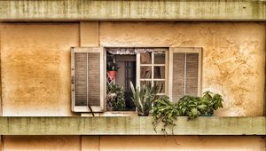 Preview wallpaper window, balcony, flowers