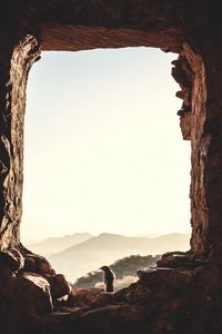 Preview wallpaper window, bird, mountains, light, nature